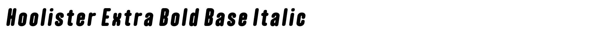 Hoolister Extra Bold Base Italic image